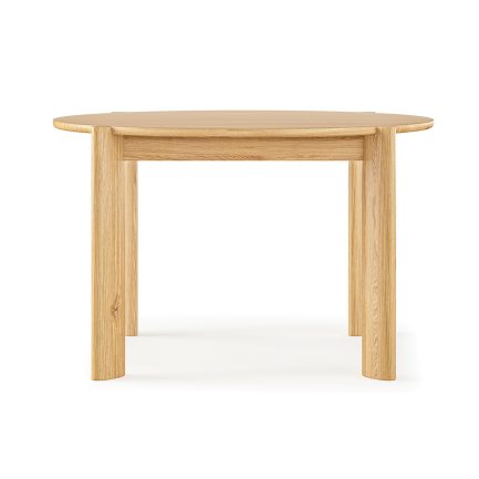 Bancroft Dining Table Round White Oak P02