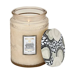 jasmine midnight bloom large glass jar candle
