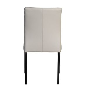 Margot Chair LightGrayLeatherBack OMG
