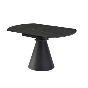 Nantes extending dining table blackceramic