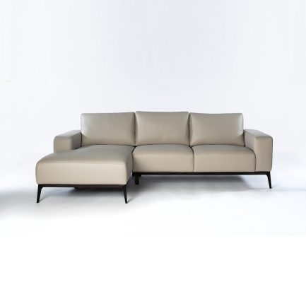 Nice Condo Sectional Grey leather