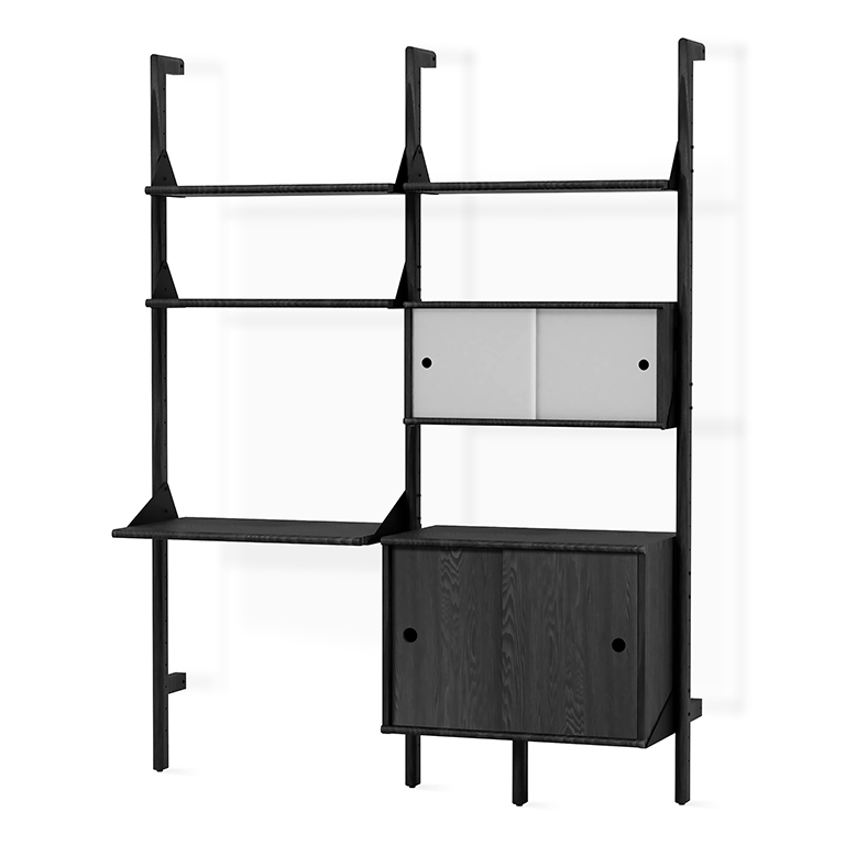Branch 2 Multi Storage Unit with Desk Black Black Black P01