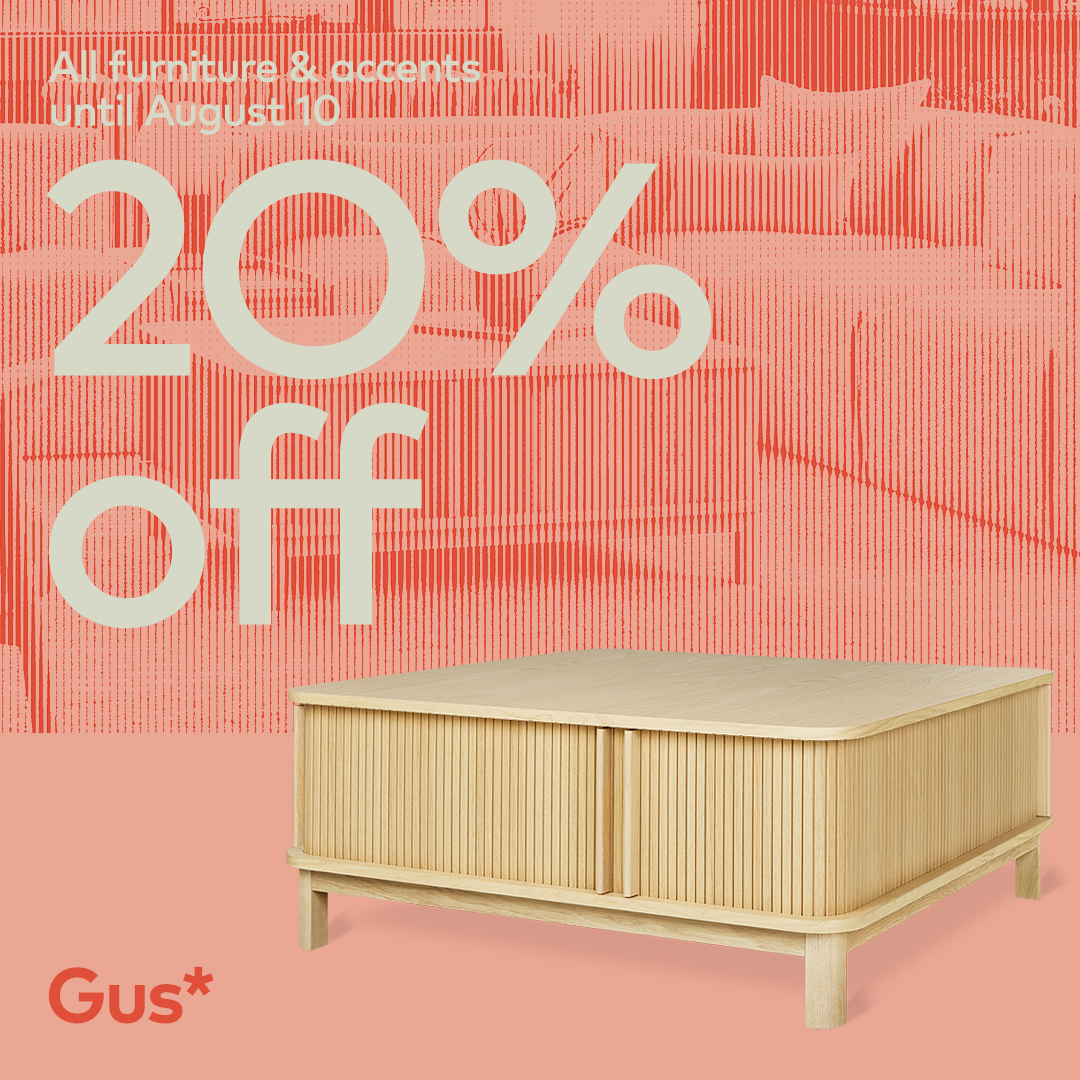 Square Pink Ledger Coffee Table