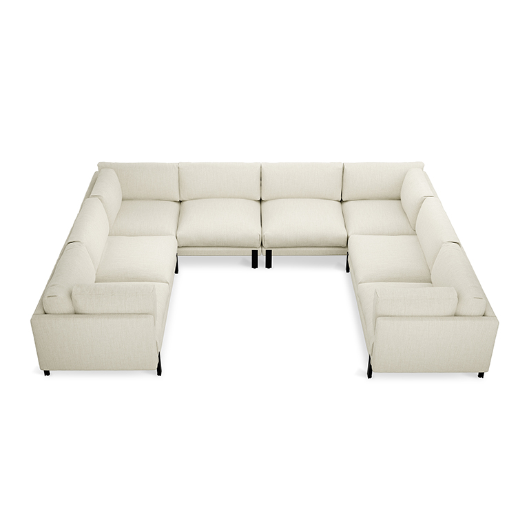 Silverlake U Shaped Sectional Sutton Canvas P01