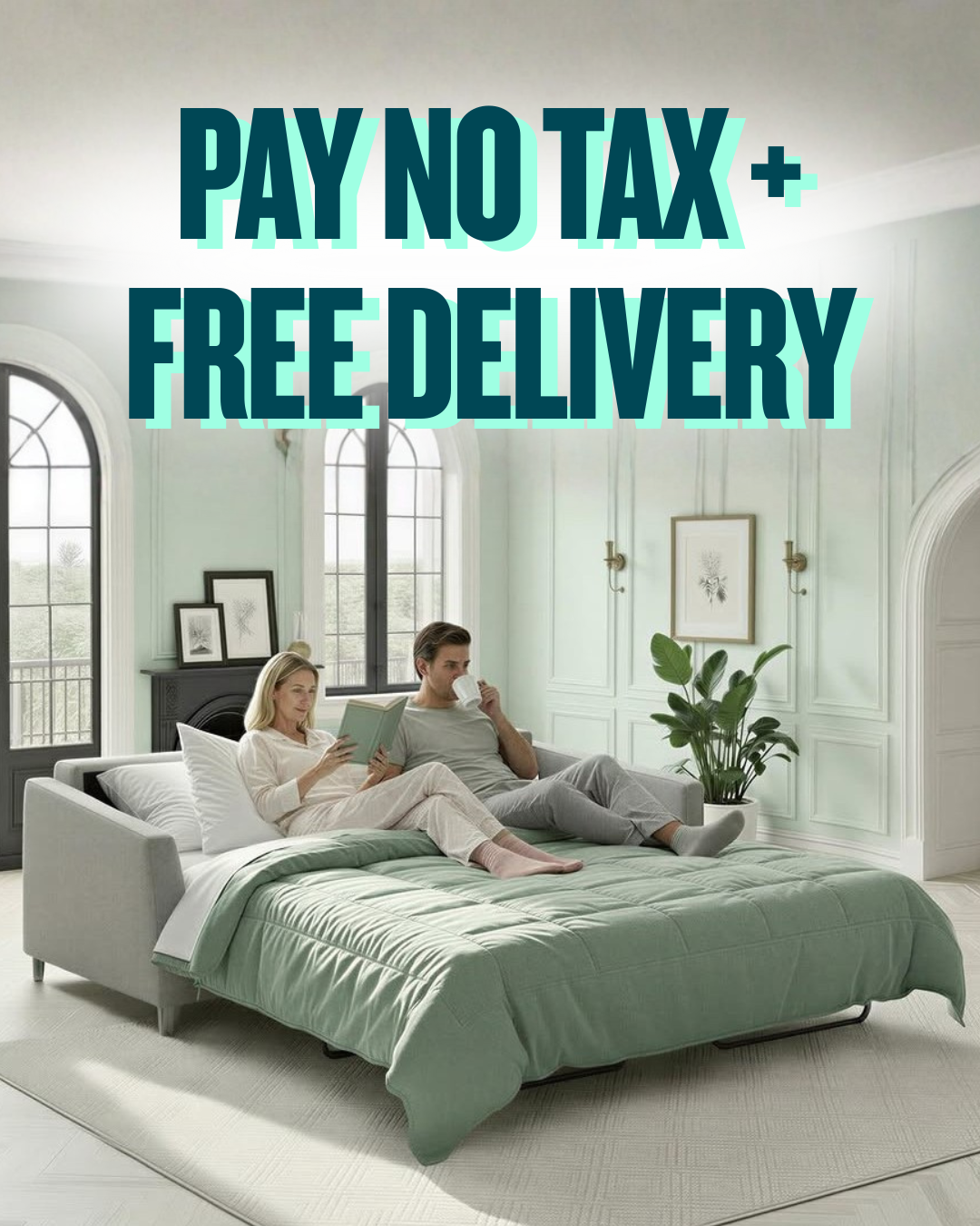 pay no tax + free delivery