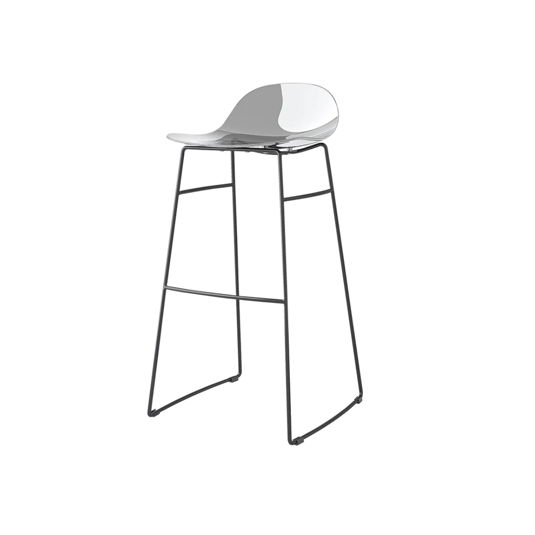 connubia backless academy counterstool transparent