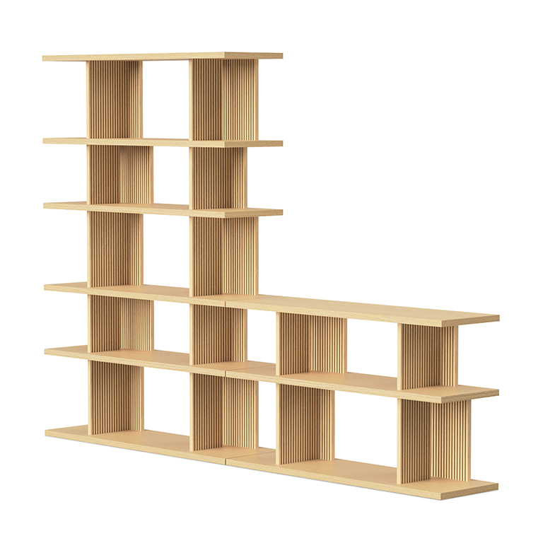 Albion 6 3 Shelving Unit Vintage Oak P01