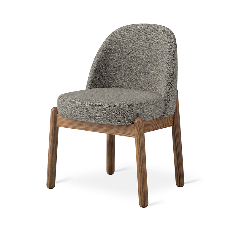 Malloy Dining Chair Lundy Truffle & Classic Walnut P01