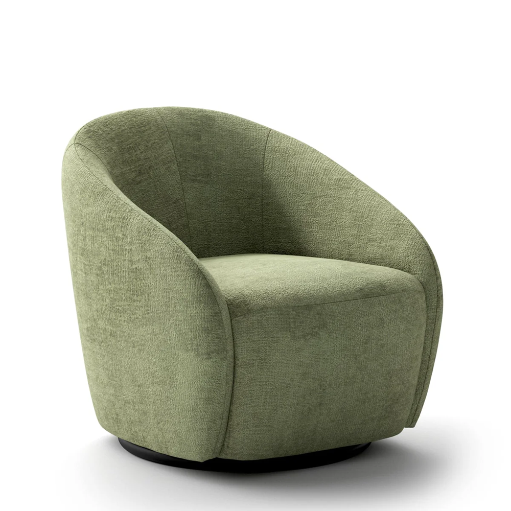luonto regalia swivel chair green