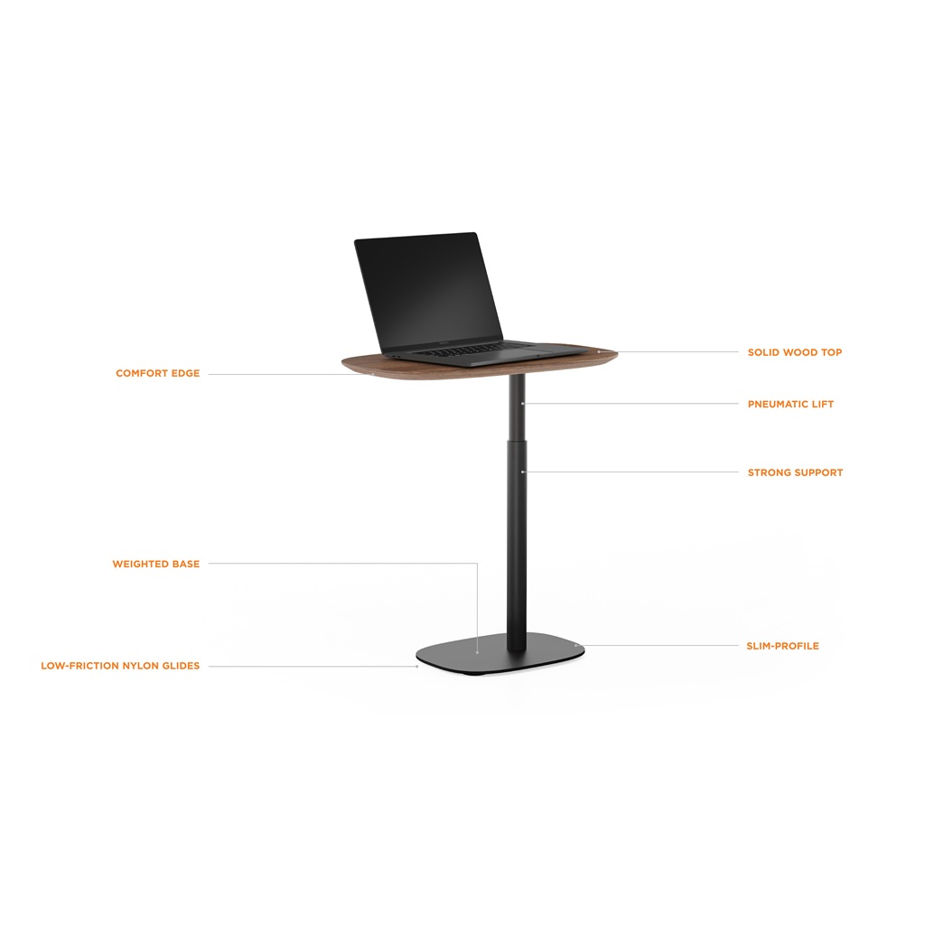 Serif Wood Lift Laptop / Side Table
