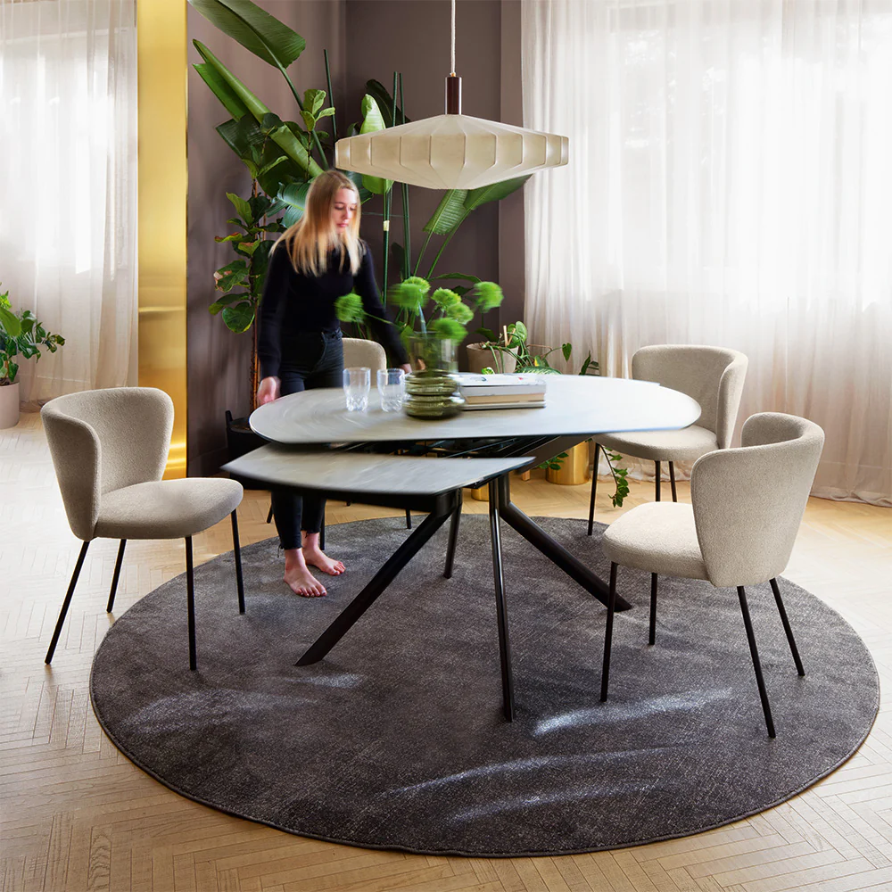 GiovePlus CB4866 E120 P15 nero opaco P24C connubia extendingtable