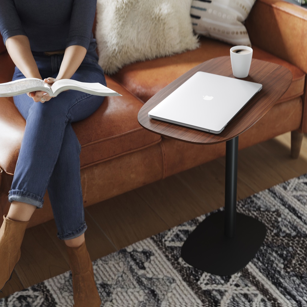 Serif Wood Lift Laptop / Side Table