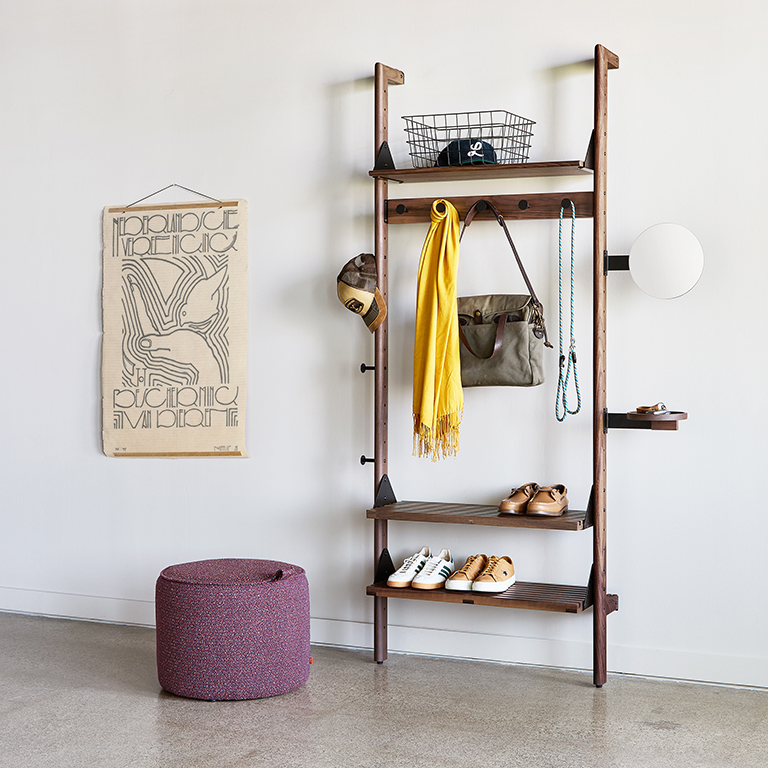 Branch 1 Entryway Unit Walnut Black Walnut L01