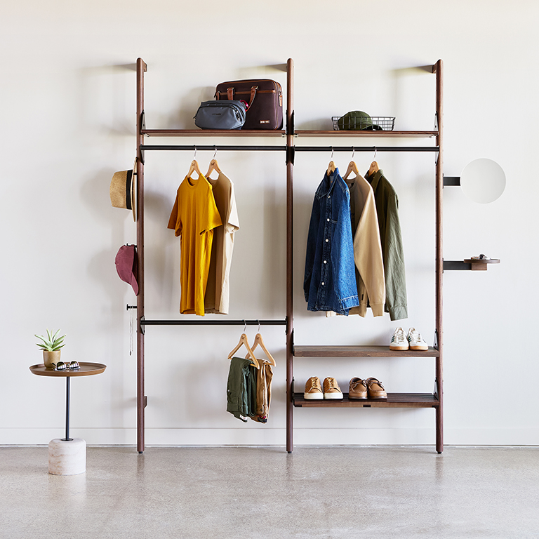 Branch 2 Wardrobe Unit Walnut Black Walnut L01