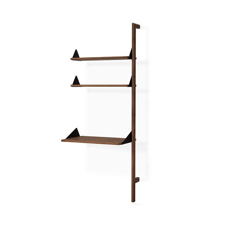 Branch Desk Unit Add On Walnut Black Walnut P01