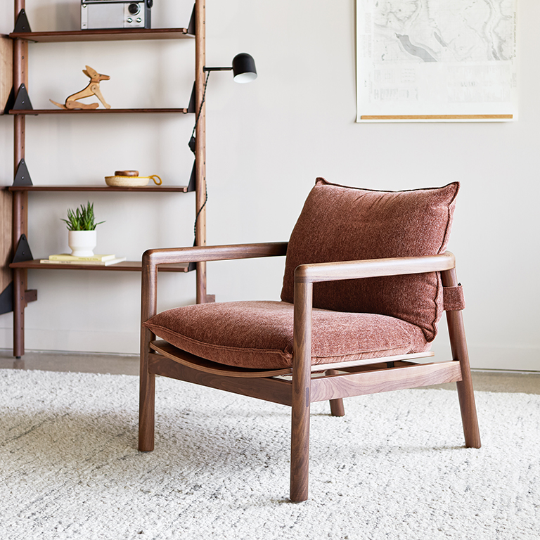 Humber Chair Regency Beet & Natural Walnut L01 Humber Chair Regency Beet & Natural Walnut L01