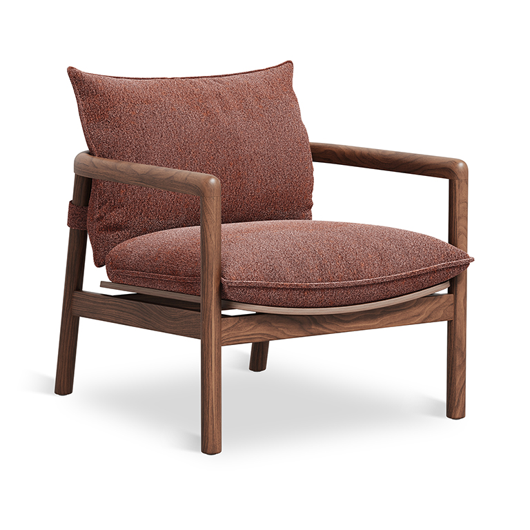 Humber Chair Regency Beet & Natural Walnut P01 Humber Chair Regency Beet & Natural Walnut P01