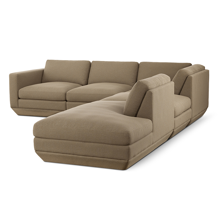 Podium 104x122" 5-Piece Sectional A